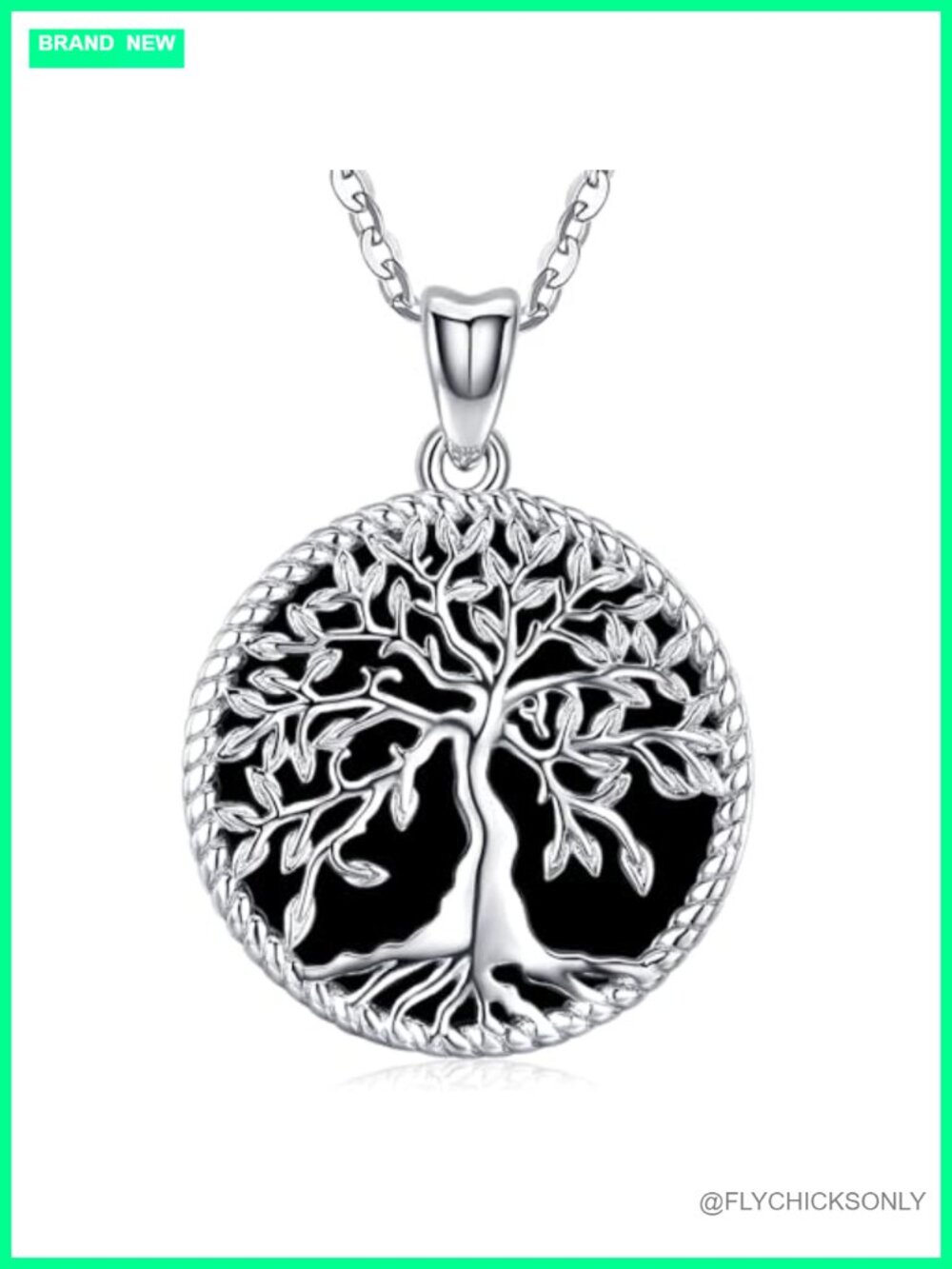 Tree of Life Necklace Sterling Silver Pendant for Women